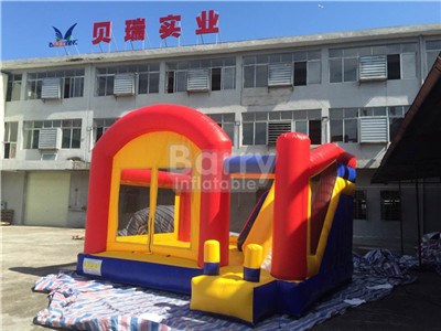 High Quality 0.55mm PVC Inflatable Bounce House With Slide BY-IC-034